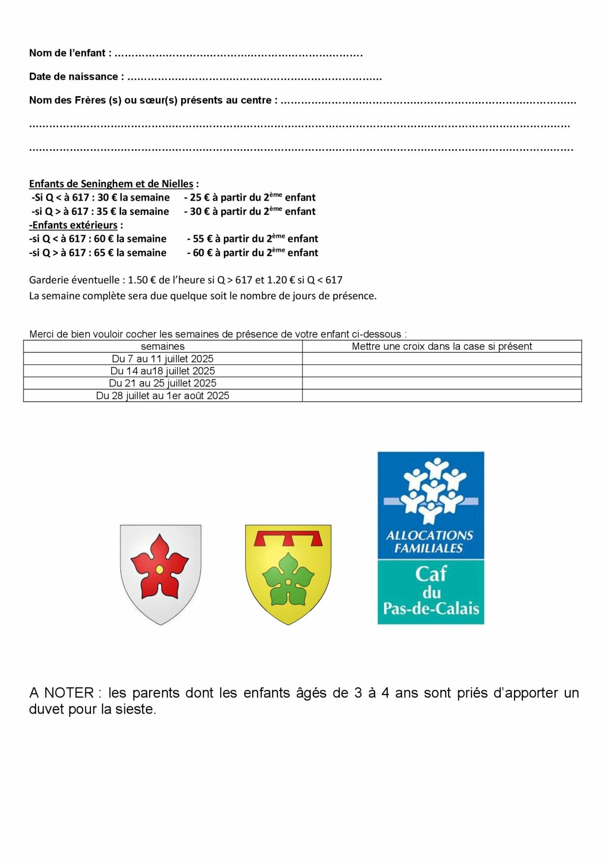 FICHE D'INSCRIPTION CENTRE DE LOISIRS ETE 2025_00002