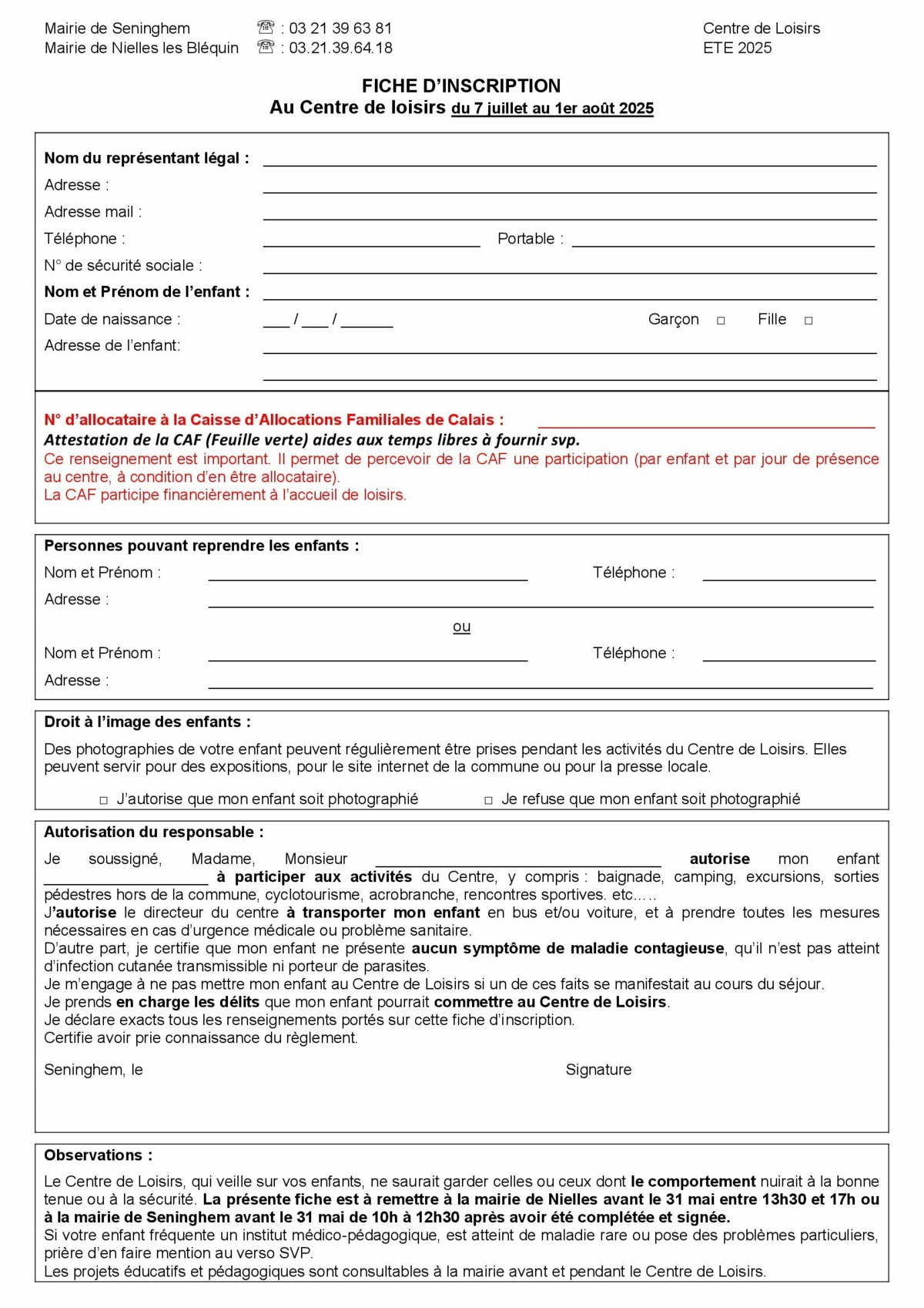 FICHE D'INSCRIPTION CENTRE DE LOISIRS ETE 2025_00001