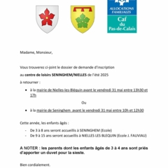lettre accompagnement dossier inscription