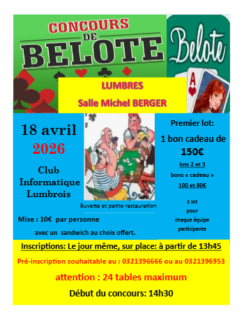 Invitation Belote